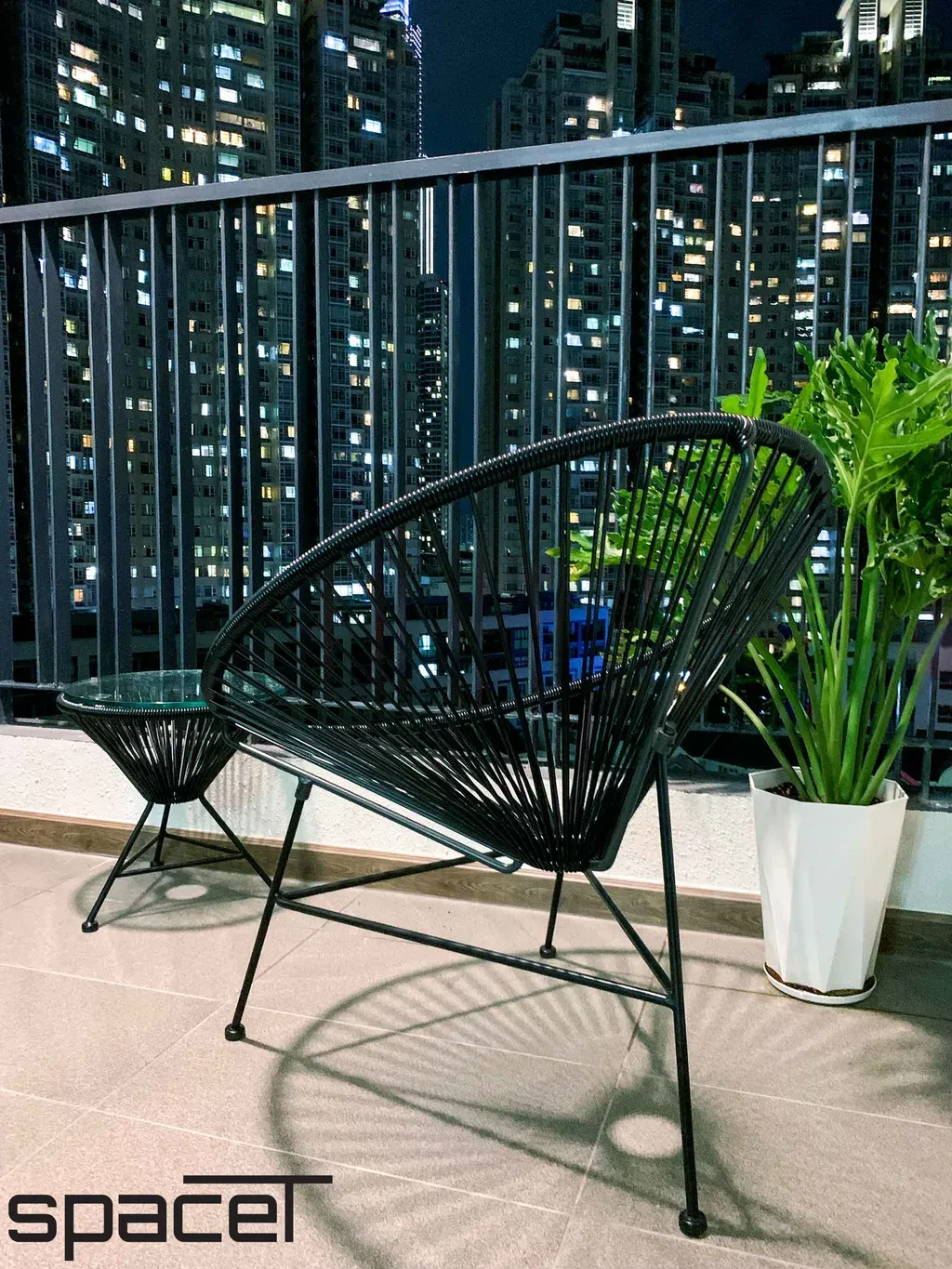 Lô gia - Căn hộ Opal 2PN - Phong cách Modern + Industrial | Space T