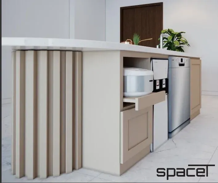 Phòng bếp - Căn hộ Midtown Quận 7 - Phong cách Modern | Space T