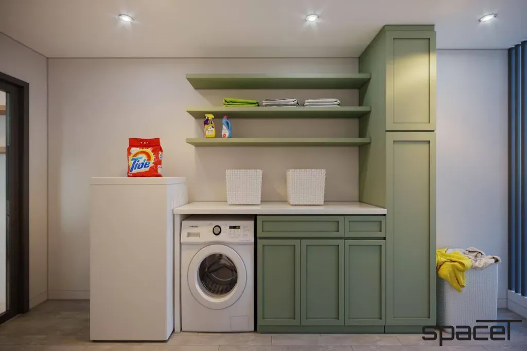 Lô gia, Phòng giặt - Căn hộ Midtown Quận 7 - Phong cách Modern | Space T
