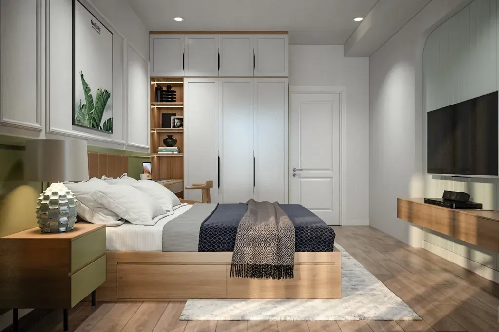 Phòng ngủ - Căn hộ Garden Court 1 Quận 7 - Phong cách Scandinavian + Modern | Space T