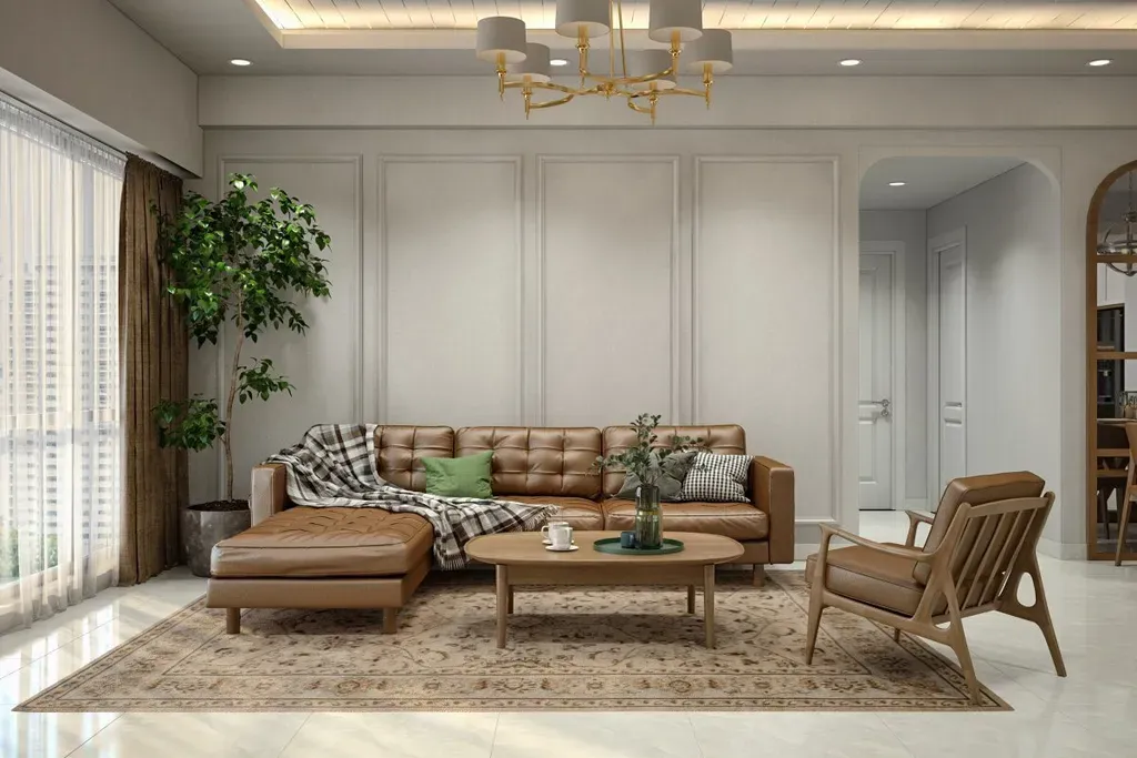 Phòng khách - Căn hộ Garden Court 1 Quận 7 - Phong cách Scandinavian + Modern | Space T