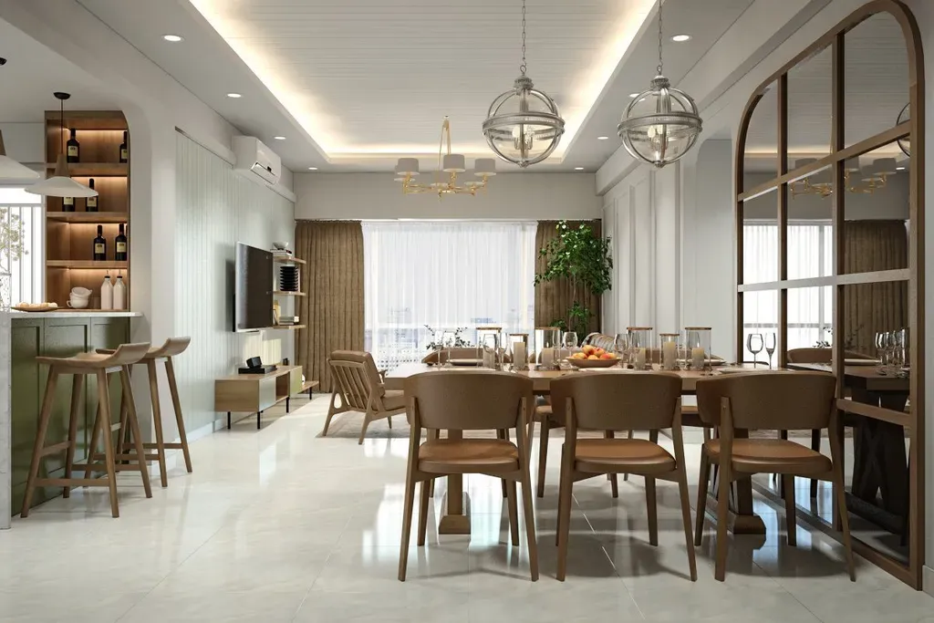 Phòng ăn - Căn hộ Garden Court 1 Quận 7 - Phong cách Scandinavian + Modern | Space T