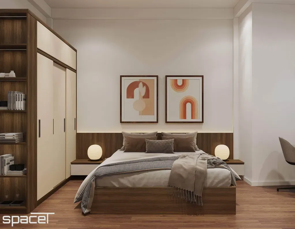 Phòng ngủ - Nhà phố 147m2 Quận 8 - Phong cách Modern | Space T