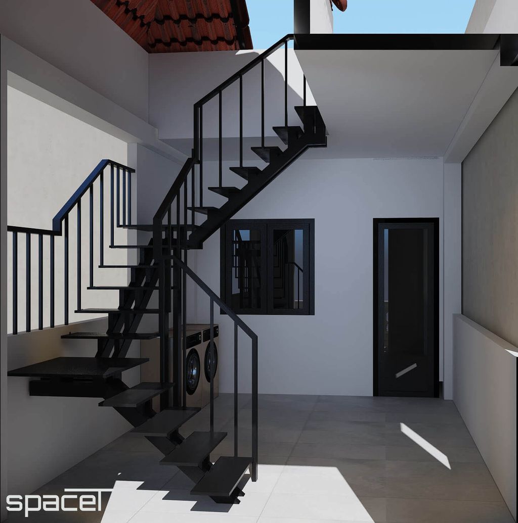 Sân thượng - Nhà phố 147m2 Quận 8 - Phong cách Modern  | Space T