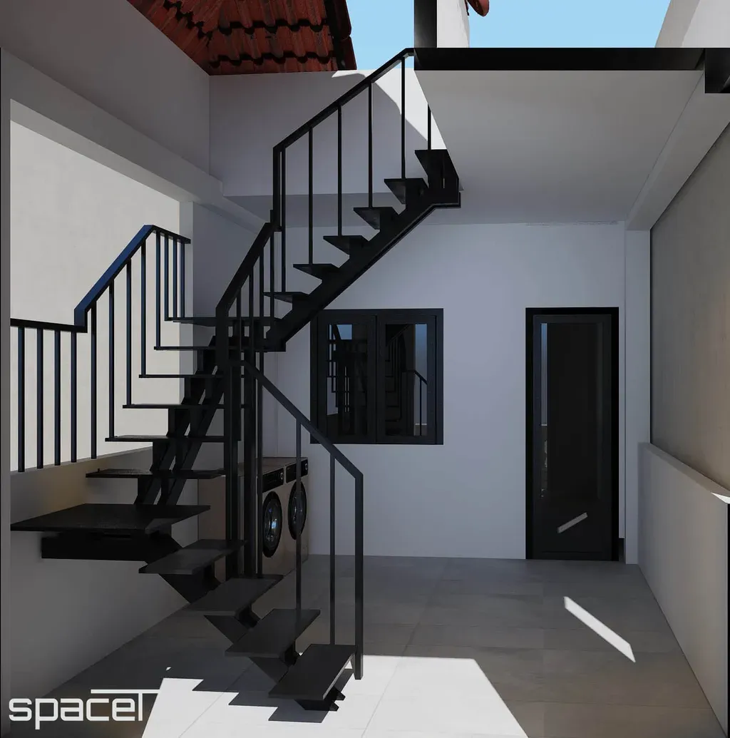 Sân thượng - Nhà phố 147m2 Quận 8 - Phong cách Modern | Space T