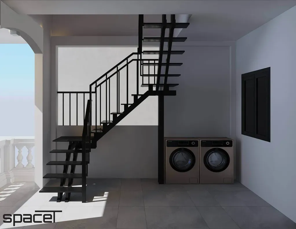 Sân thượng - Nhà phố 147m2 Quận 8 - Phong cách Modern | Space T