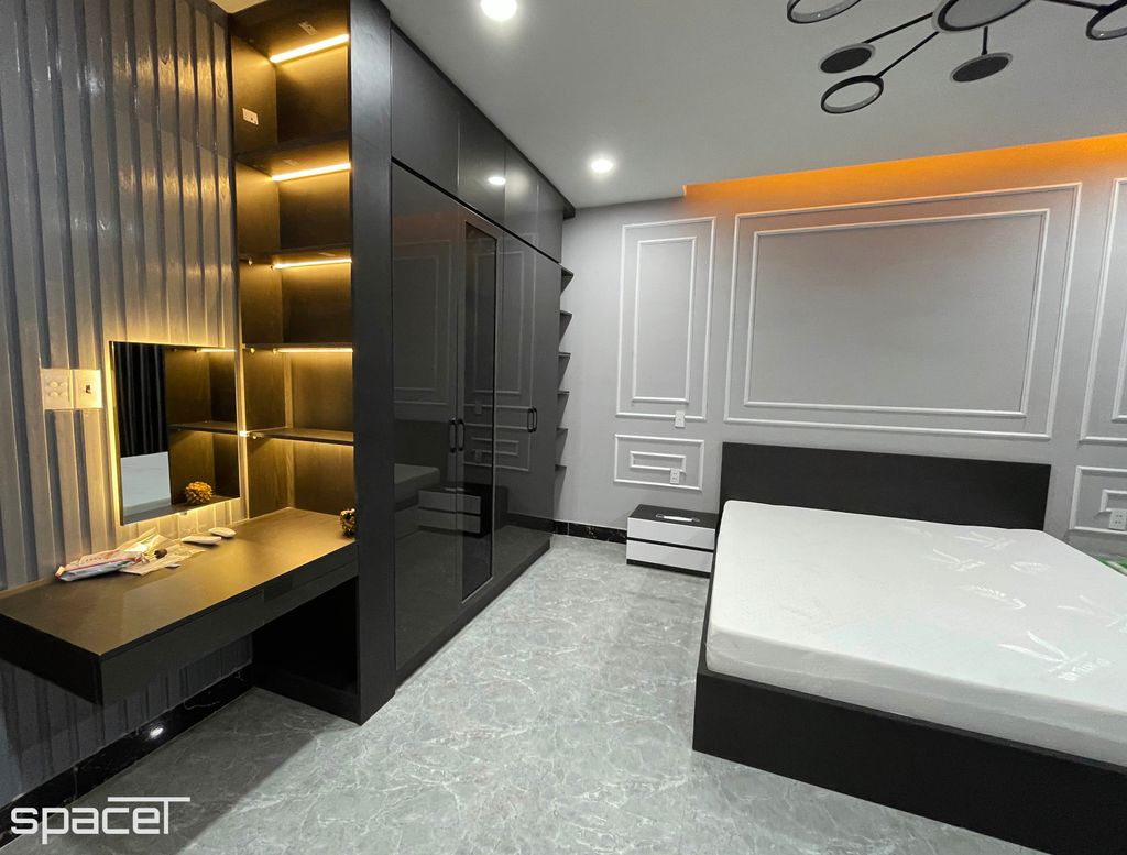 Phòng ngủ - Nhà phố Phước Điền Citizen Bình Dương - Phong cách Modern  | Space T