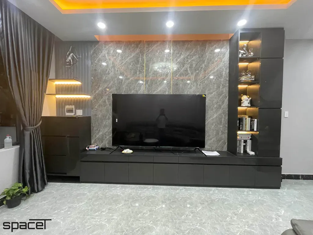 Phòng khách - Nhà phố Phước Điền Citizen Bình Dương - Phong cách Modern | Space T