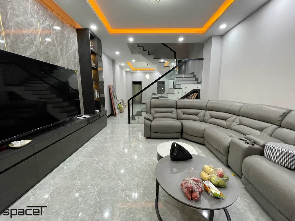 Phòng khách - Nhà phố Phước Điền Citizen Bình Dương - Phong cách Modern | Space T