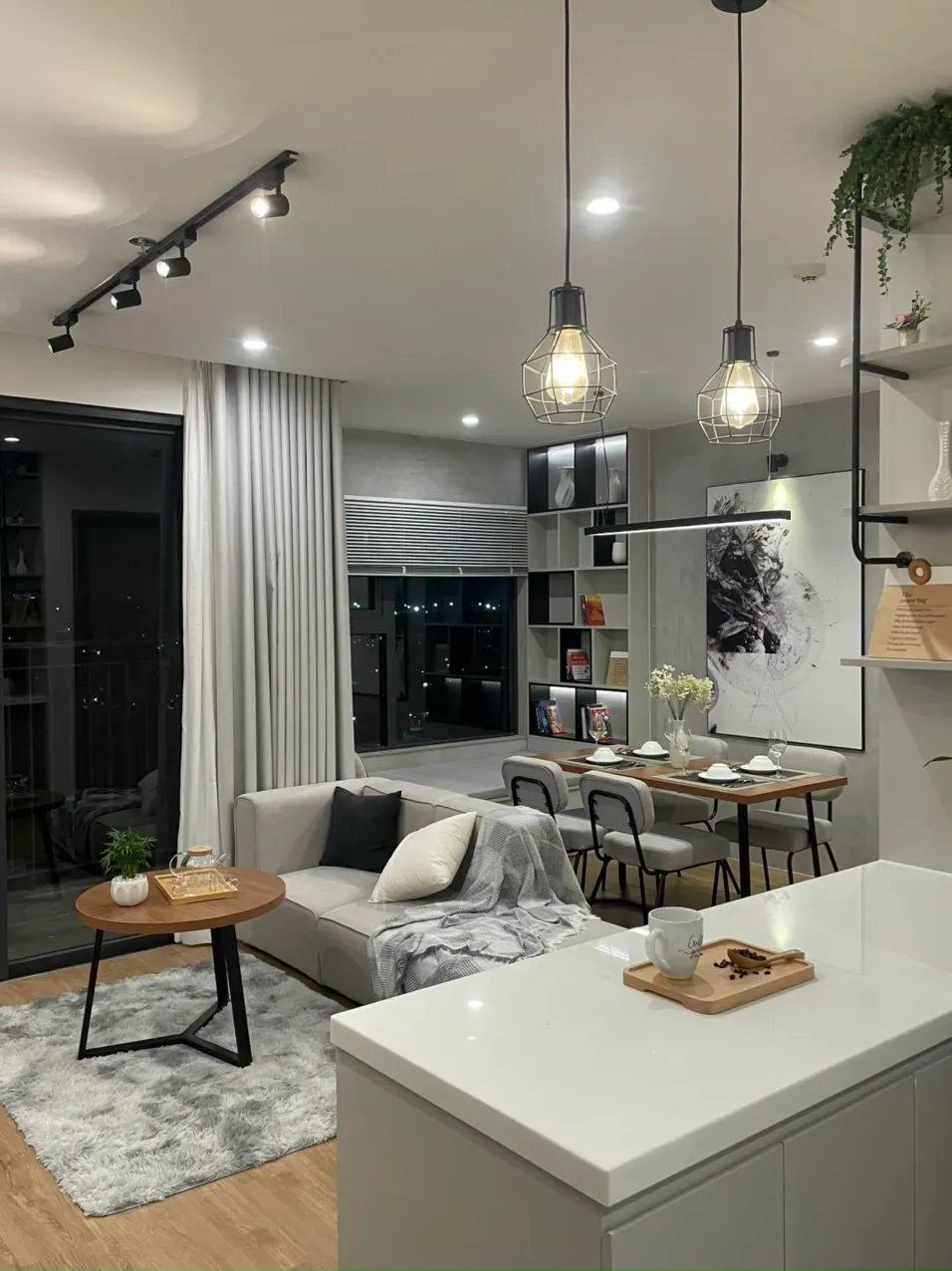 Phòng khách, Phòng ăn - Căn hộ Vinhomes Grand Park Quận 9 - Phong cách Modern | Space T