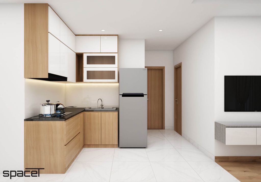 Phòng bếp - Căn hộ Terra Mia 50m2 - Phong cách Modern   | Space T