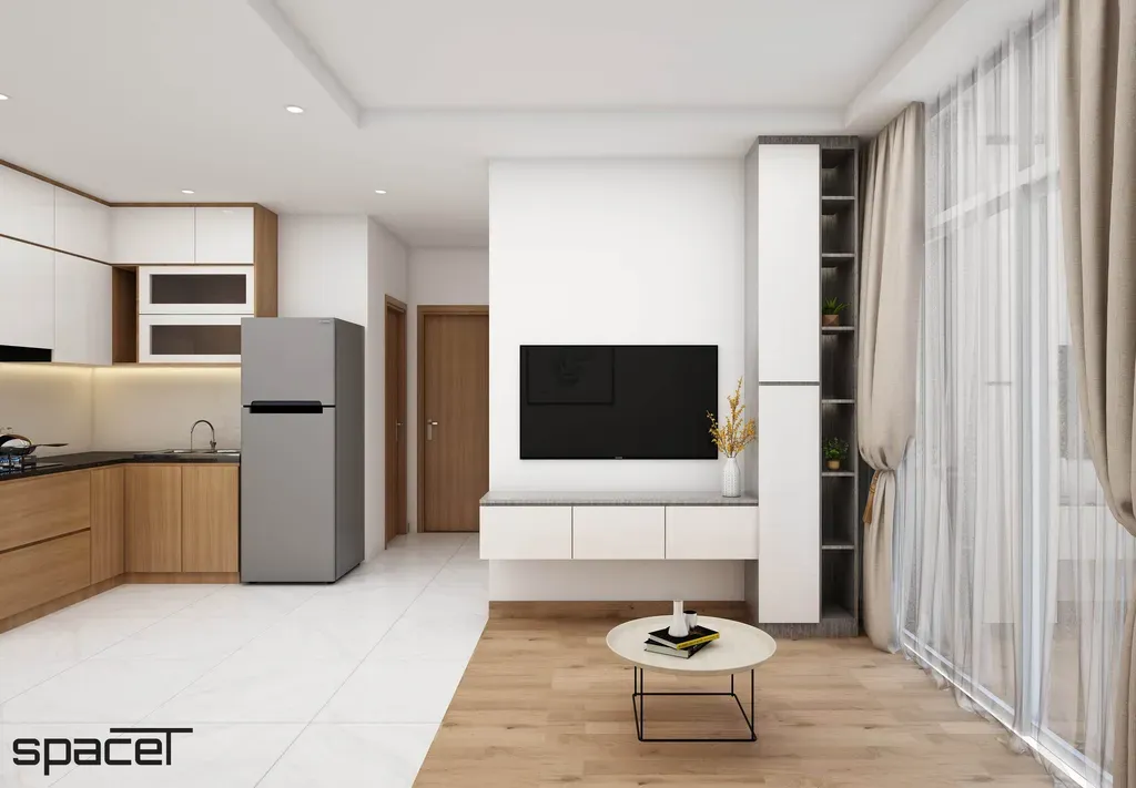Phòng khách - Căn hộ Terra Mia 50m2 - Phong cách Modern  | Space T