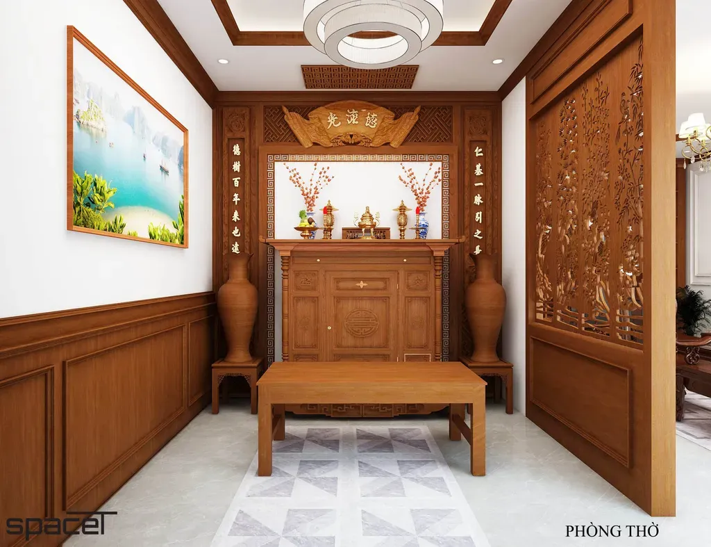 Phòng thờ - Nhà phố Vĩnh Cửu Đồng Nai - Phong cách Modern | Space T