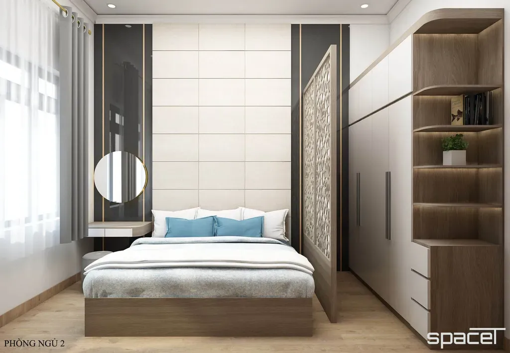 Phòng ngủ - Nhà phố Vĩnh Cửu Đồng Nai - Phong cách Modern | Space T