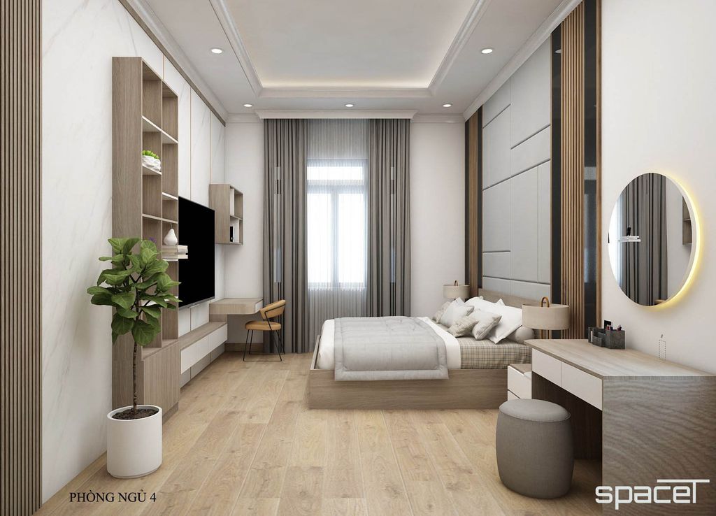 Phòng ngủ - Nhà phố Vĩnh Cửu Đồng Nai - Phong cách Modern  | Space T