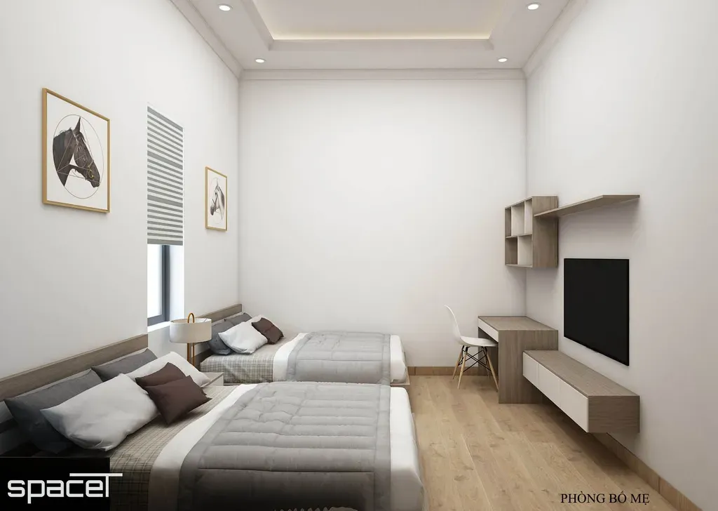 Phòng ngủ - Nhà phố Vĩnh Cửu Đồng Nai - Phong cách Modern | Space T