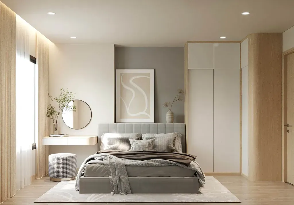 Phòng ngủ - Căn hộ Charm Plaza Bình Dương - Phong cách Modern | Space T
