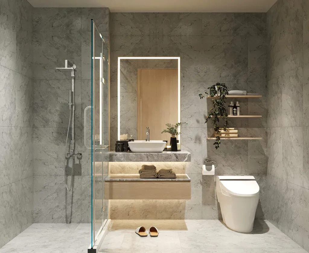 Phòng tắm - Căn hộ Charm Plaza Bình Dương - Phong cách Modern | Space T