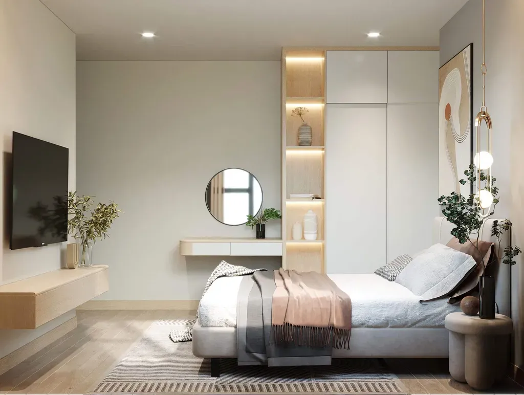 Phòng ngủ - Căn hộ Charm Plaza Bình Dương - Phong cách Modern | Space T