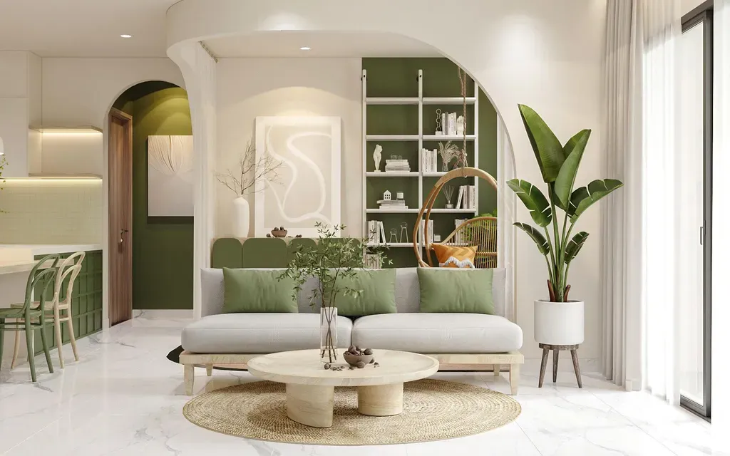 Phòng khách - Căn hộ Charm City Bình Dương - Phong cách Modern | Space T