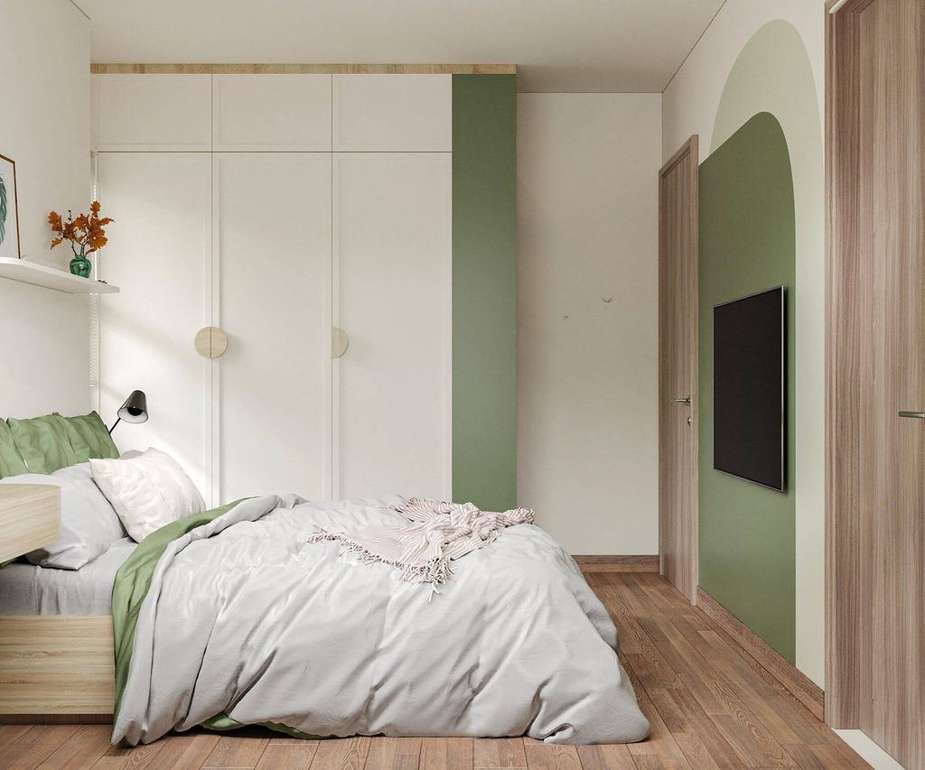 Phòng ngủ - Căn hộ Charm City Bình Dương - Phong cách Modern  | Space T