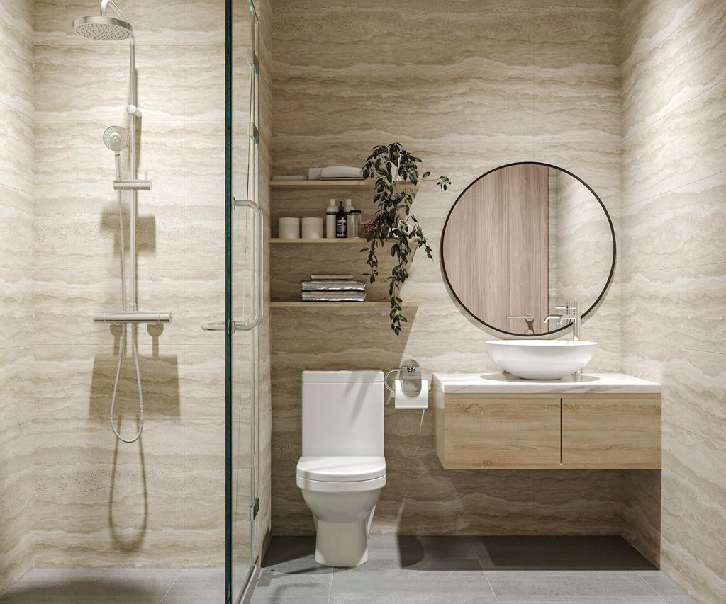 Phòng tắm - Căn hộ Charm City Bình Dương - Phong cách Modern  | Space T