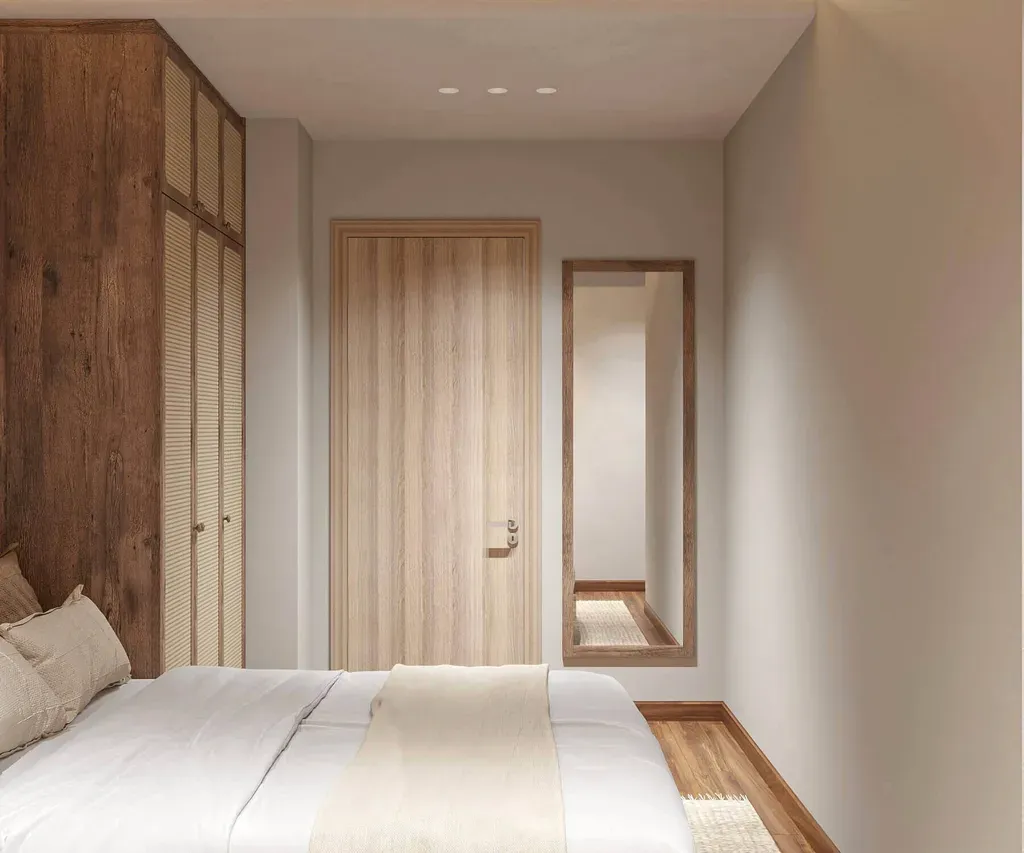 Phòng ngủ - Căn hộ Akari City - Phong cách Wabi Sabi | Space T