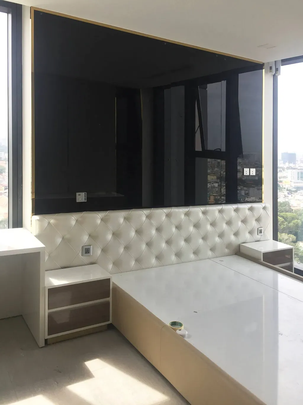 Phòng ngủ - Căn hộ Lux 6 (Vinhomes Ba Son) - Phong cách Modern | Space T