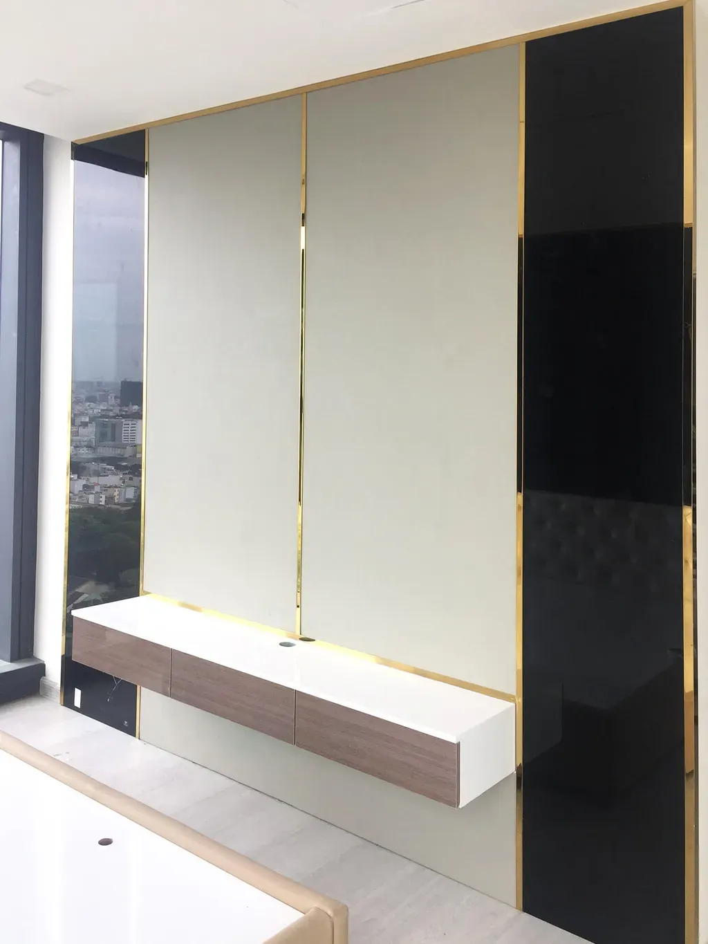 Phòng ngủ - Căn hộ Lux 6 (Vinhomes Ba Son) - Phong cách Modern | Space T
