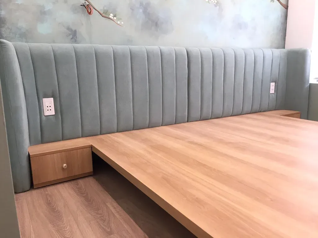 Phòng ngủ - Căn hộ Compass One Bình Dương - Phong cách Color Block + Scandinavian | Space T