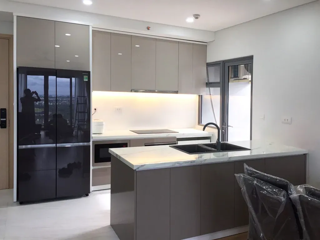 Phòng bếp - Căn hộ Palm Heights Quận 2 - Phong cách Modern | Space T