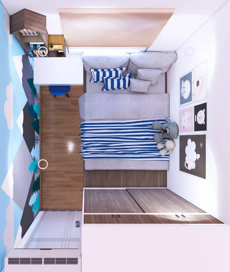Phòng cho bé - Căn hộ Diamond Q.8 - Phong cách Modern | Space T