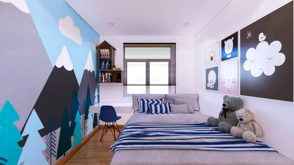 Phòng cho bé - Căn hộ Diamond Q.8 - Phong cách Modern | Space T