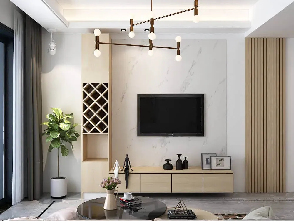 Phòng khách - Căn hộ Carillon 7 Tân Phú - Phong cách Modern | Space T
