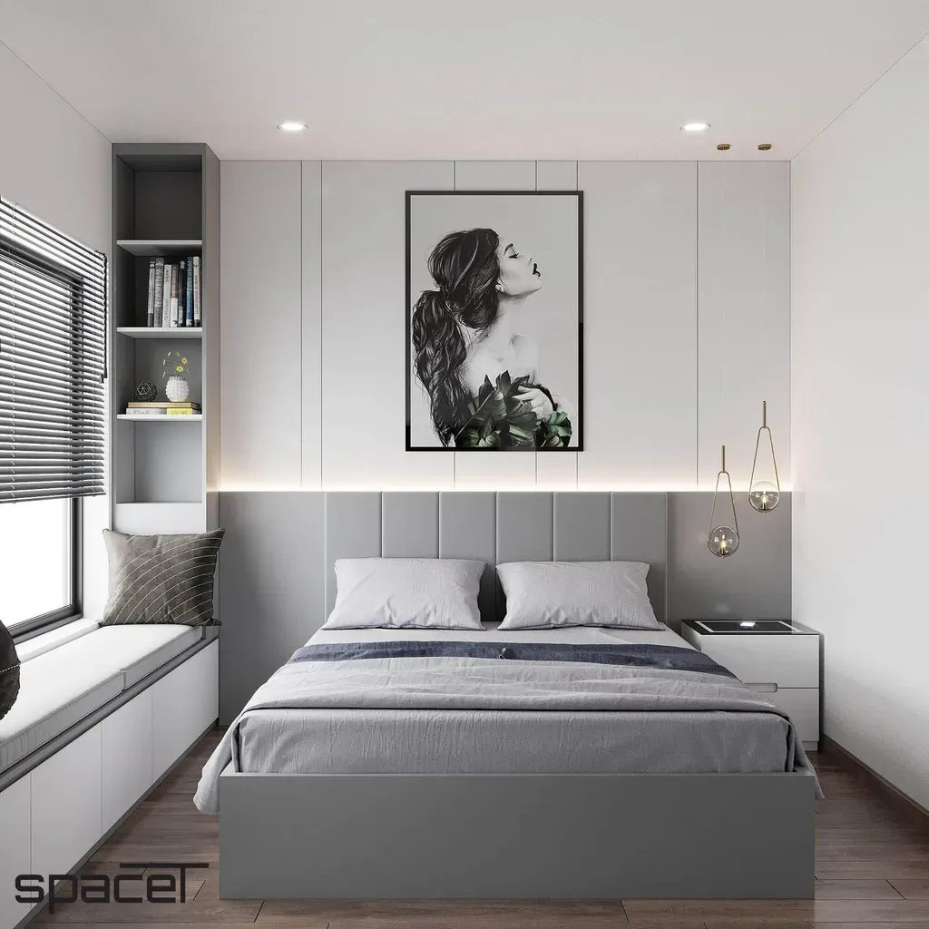 Phòng ngủ - Căn hộ The Origami (Vinhomes Grand Park Quận 9) - Phong cách Modern | Space T