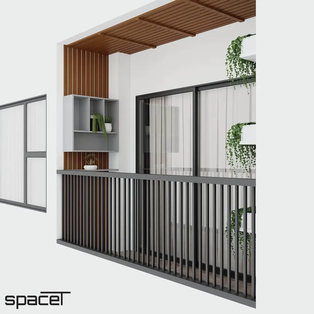 Lô gia - Căn hộ The Origami (Vinhomes Grand Park Quận 9) - Phong cách Modern | Space T