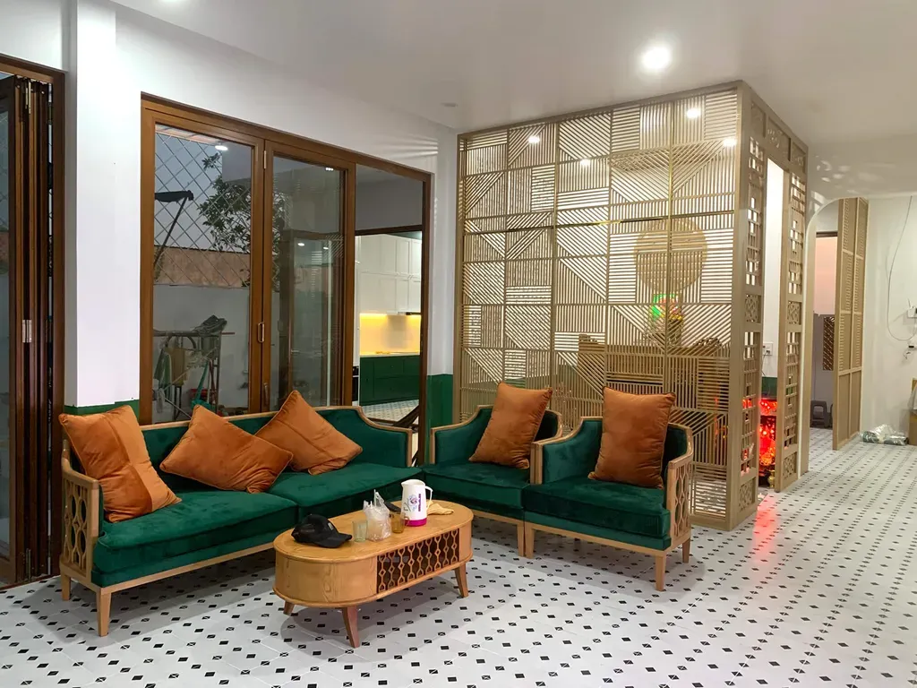 Phòng khách - Nhà phố An Giang - Phong cách Indochine | Space T