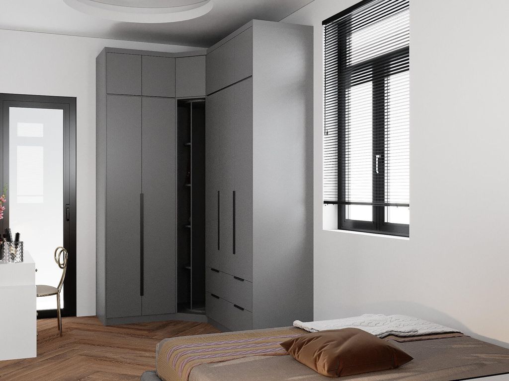 Phòng ngủ - Nhà phố Bình Dương 75m2 - Phong cách Modern  | Space T