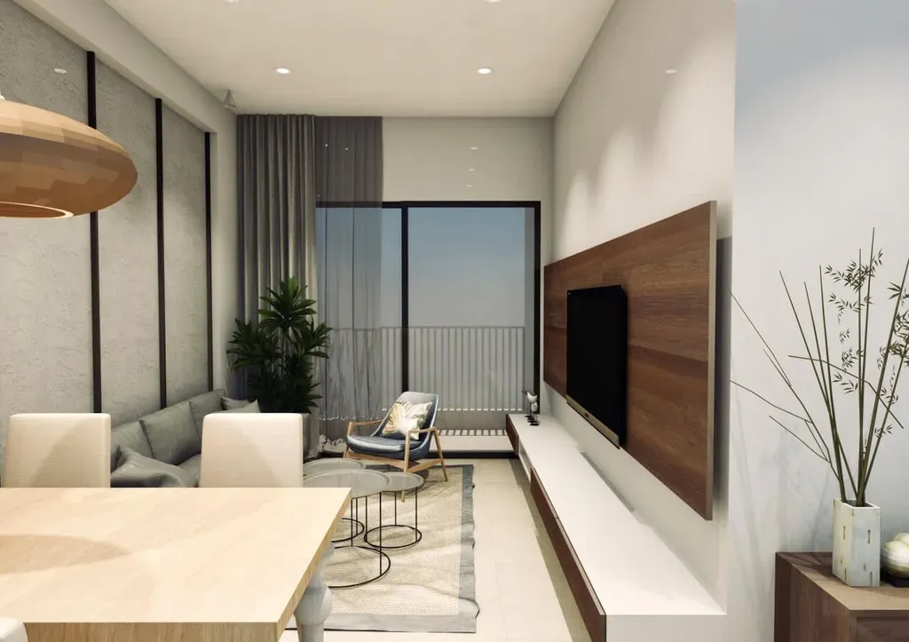 Phòng khách - Căn hộ The Sun Avenue - Phong cách Modern | Space T