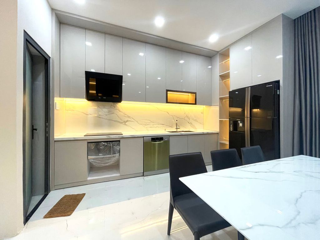 Phòng bếp - Nhà phố Biên Hòa 44m2 - Phong cách Modern  | Space T