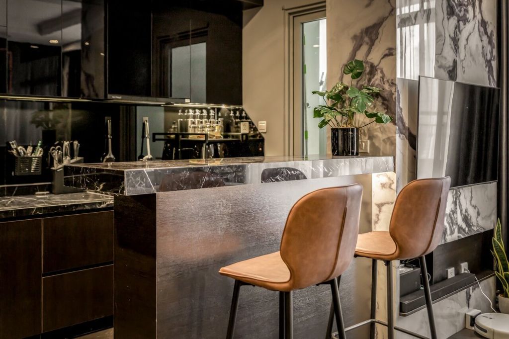 Phòng bếp - Cải tạo Căn hộ Vinhomes Central Park - Phong cách Modern  | Space T