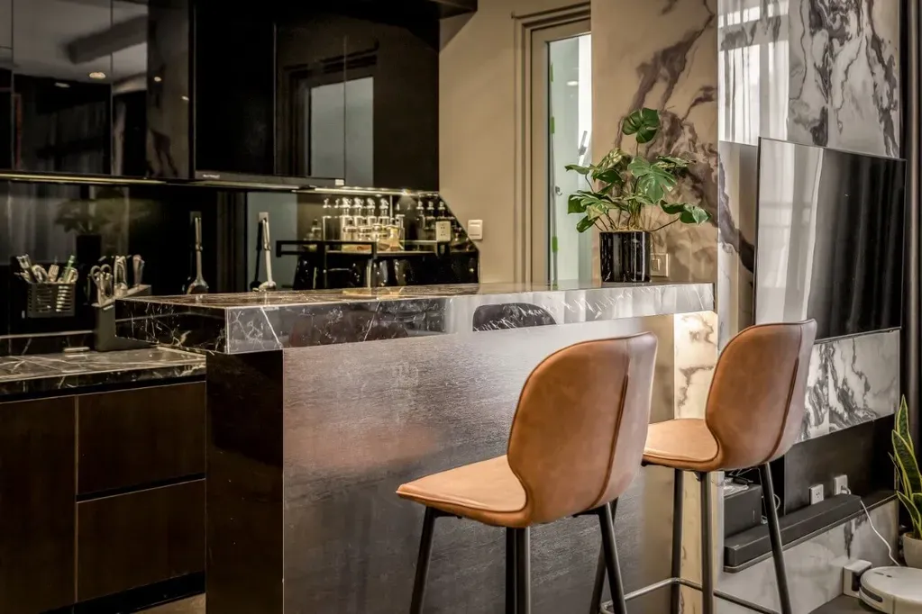Phòng bếp - Cải tạo Căn hộ Vinhomes Central Park - Phong cách Modern | Space T