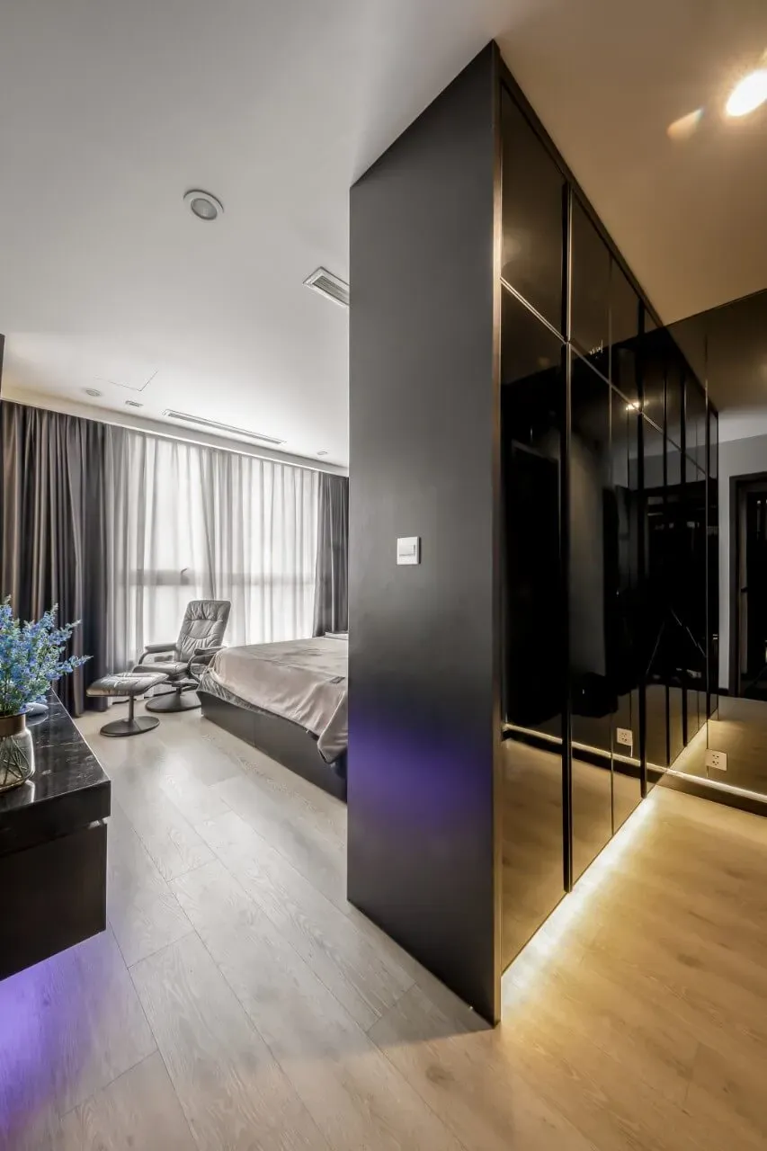 Phòng ngủ - Cải tạo Căn hộ Vinhomes Central Park - Phong cách Modern | Space T