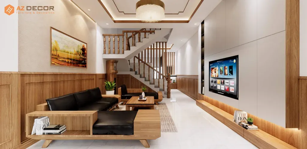 Phòng khách - Cải tạo Nhà phố Biên Hòa Đồng Nai - Phong cách Modern | Space T