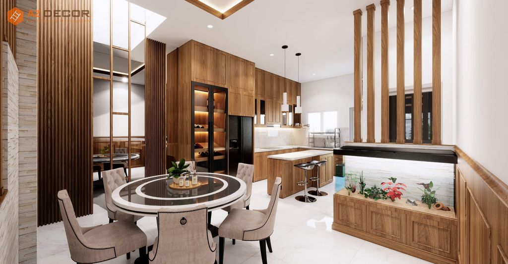Phòng bếp, Phòng ăn - Cải tạo Nhà phố Biên Hòa Đồng Nai - Phong cách Modern  | Space T