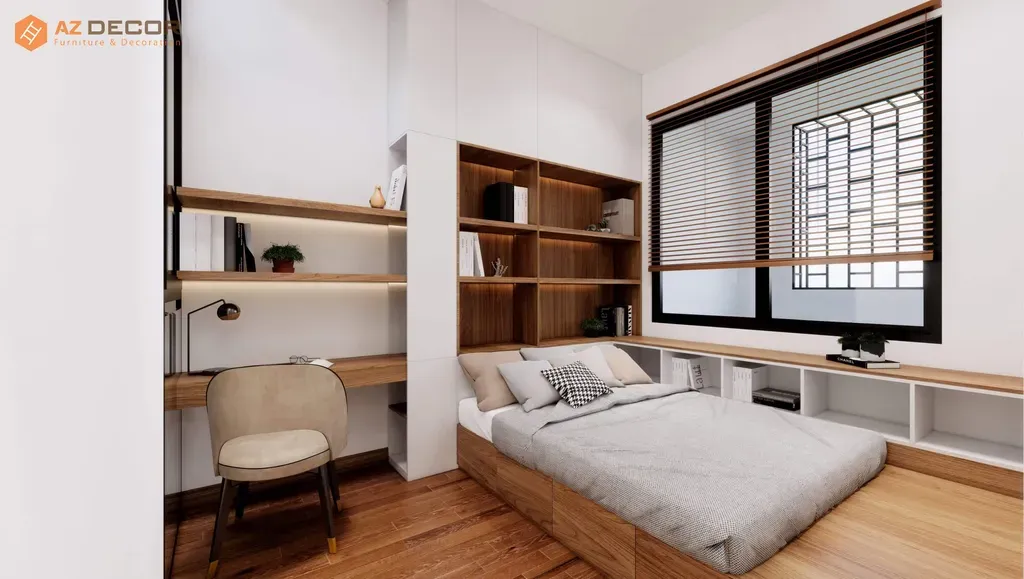 Phòng ngủ - Cải tạo Nhà phố Biên Hòa Đồng Nai - Phong cách Modern | Space T