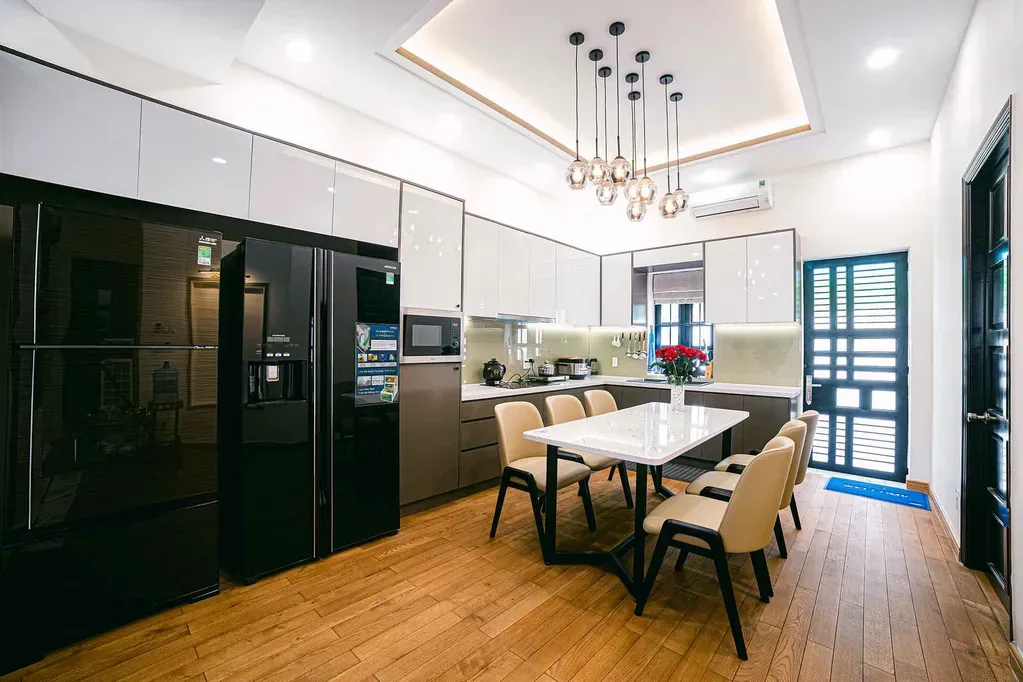Phòng bếp, Phòng ăn - Nhà phố Biên Hòa Đồng Nai - Phong cách Modern | Space T