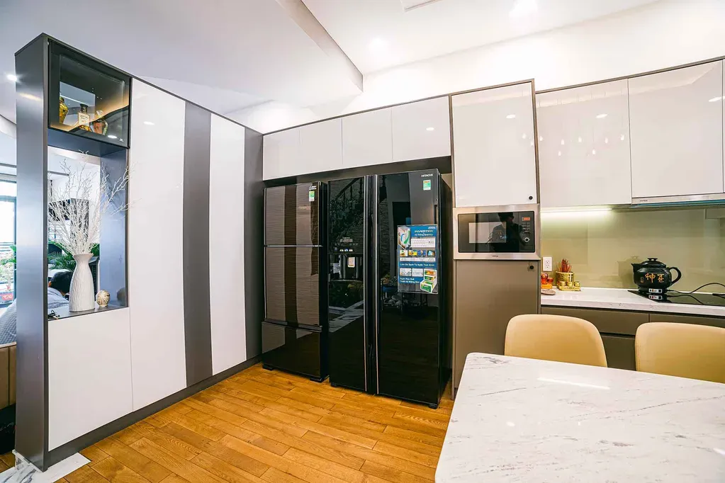 Phòng bếp, Phòng ăn - Nhà phố Biên Hòa Đồng Nai - Phong cách Modern | Space T
