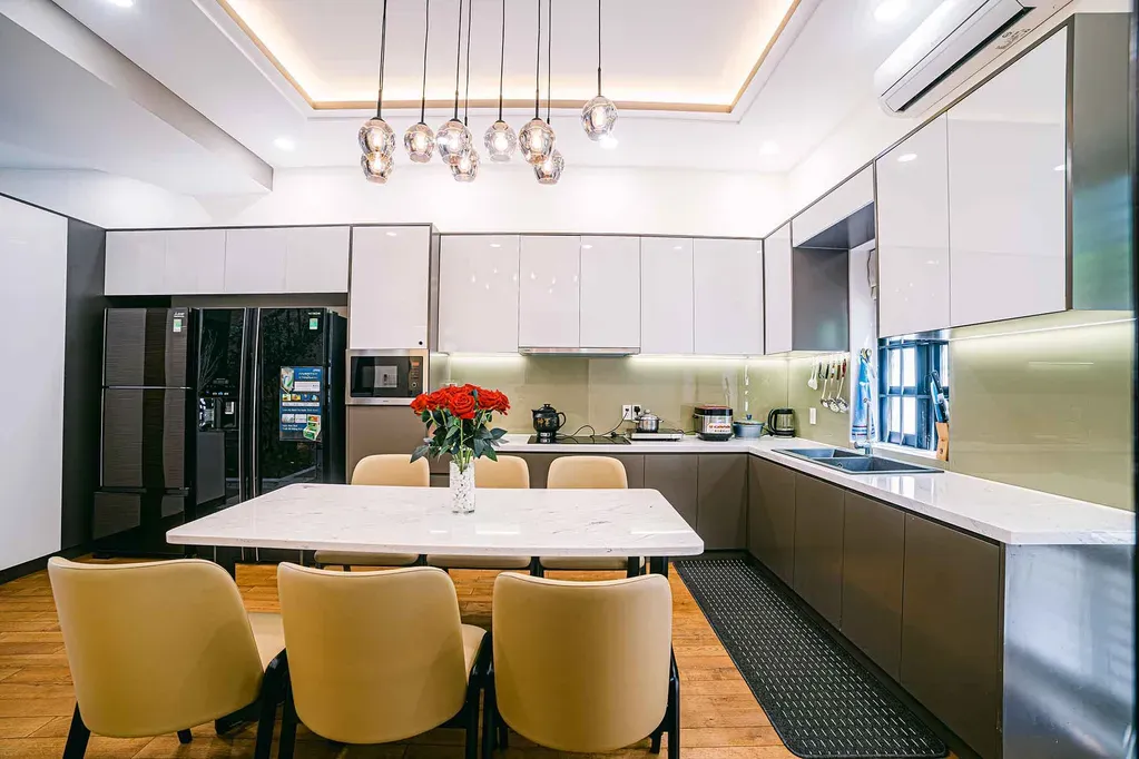 Phòng bếp, Phòng ăn - Nhà phố Biên Hòa Đồng Nai - Phong cách Modern | Space T