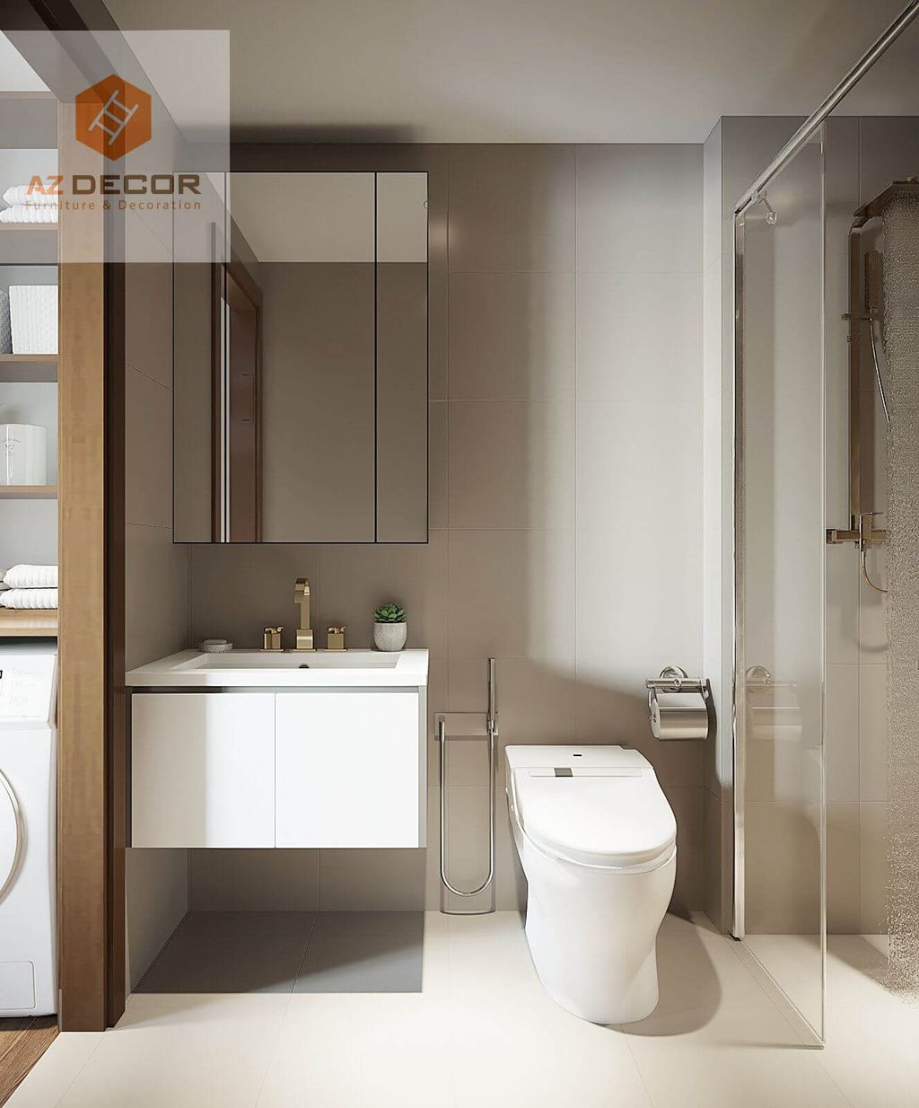 Phòng tắm - Căn hộ Carillon Quận Tân Phú - Phong cách Modern  | Space T